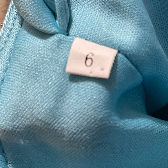 Chic Blue Ruffled Mini Dress - Picture 5 of 9